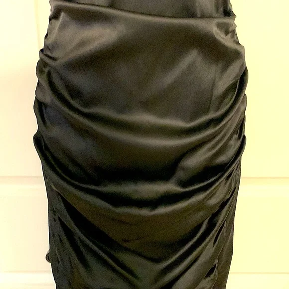 Betsey Johnson Evening Black Silk Dress Size XS - Picture 4 of 5